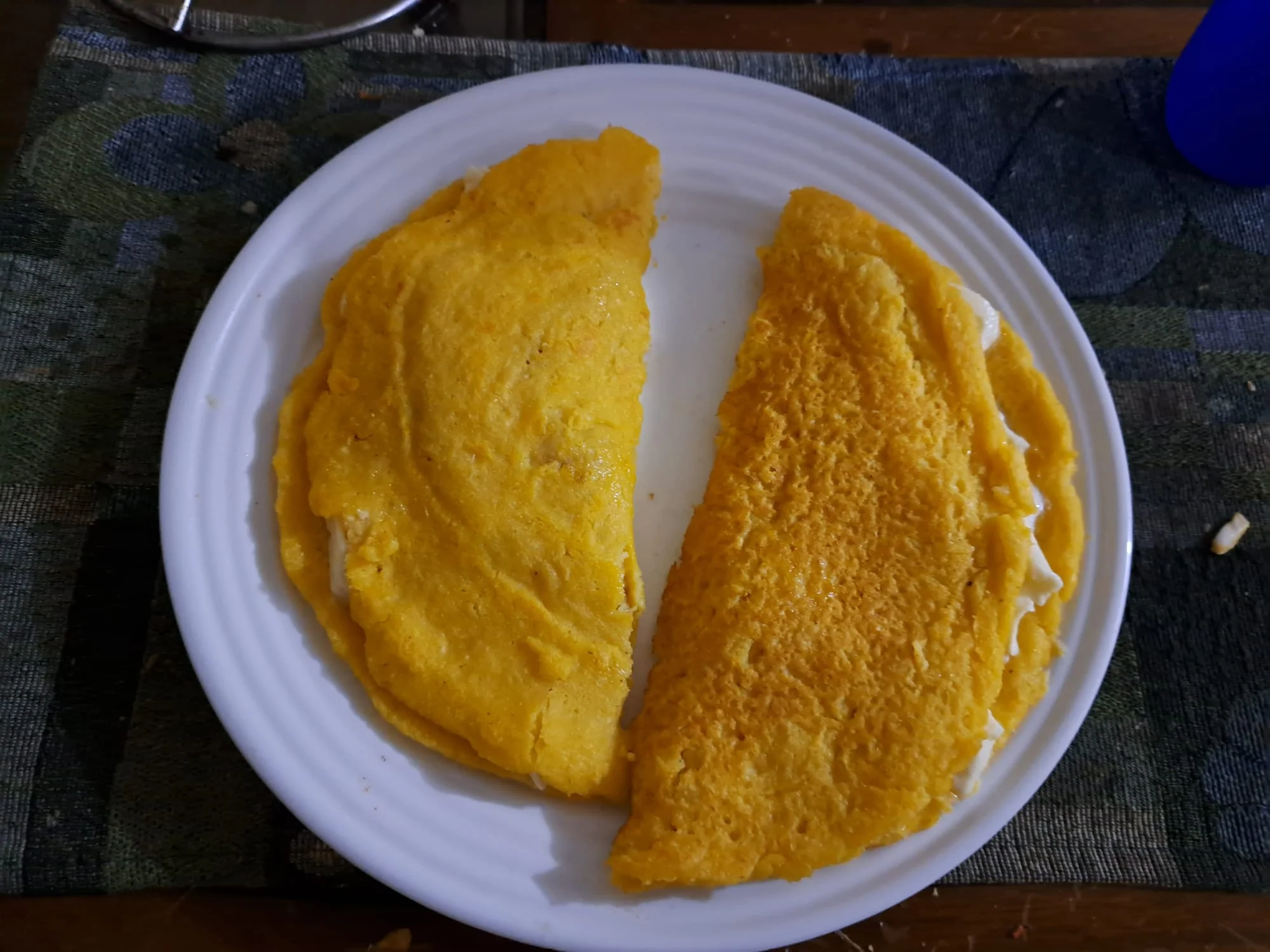 A photo of my homemade cachapas