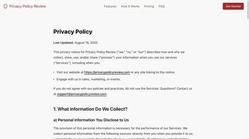 Privacy Policy