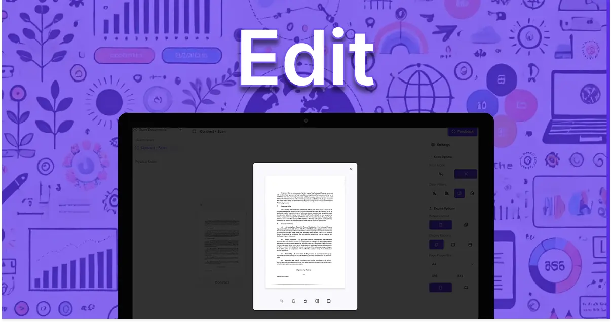 Edit and enhance your scans