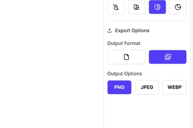 New image formats available in the app